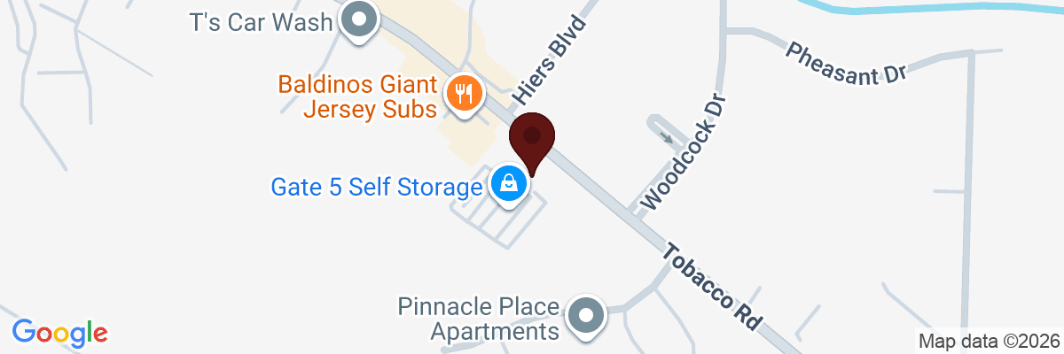 Map showing facility locations